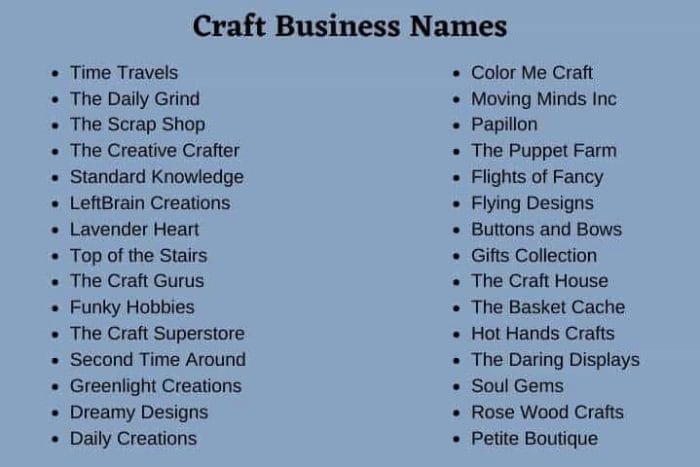 700 Creative Craft Business Names Ideas And Suggestions - Creative Home Decor Business Names