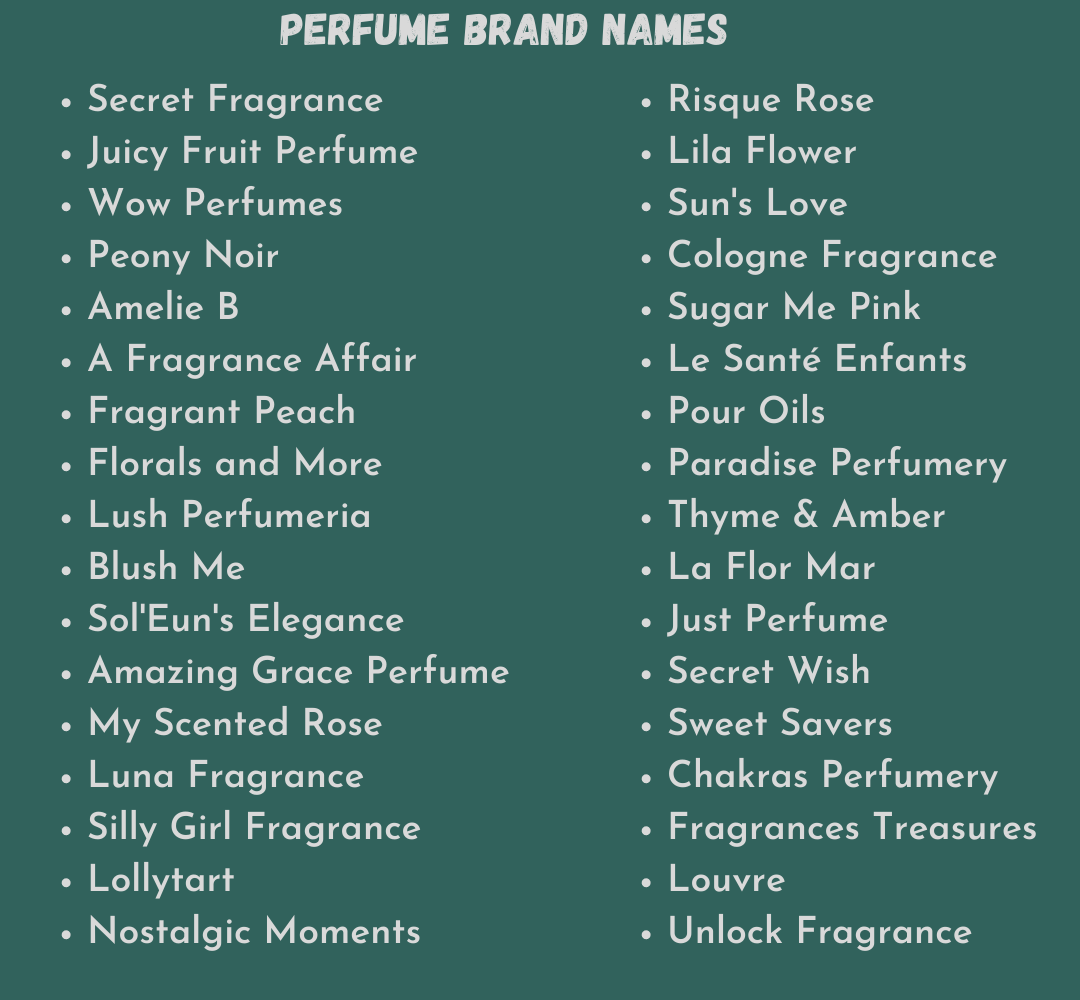 Perfume Brand Names