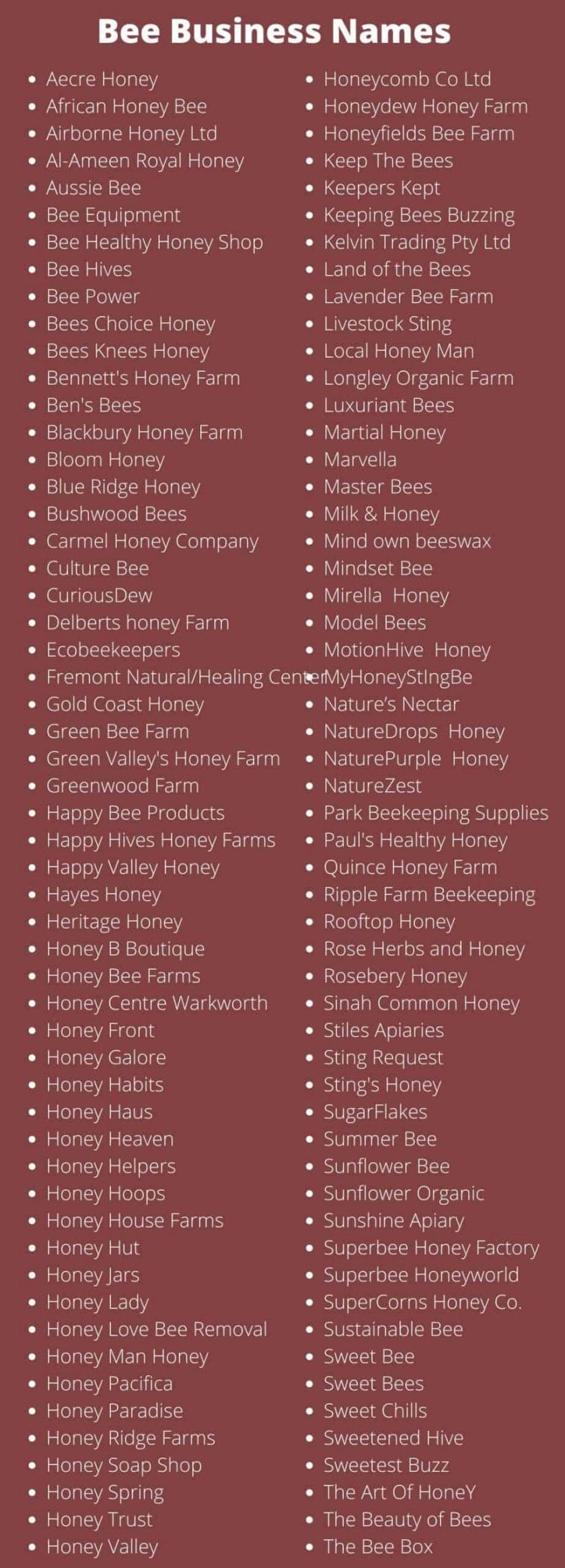 Bee Names: 200 Best Bee Business Name Ideas