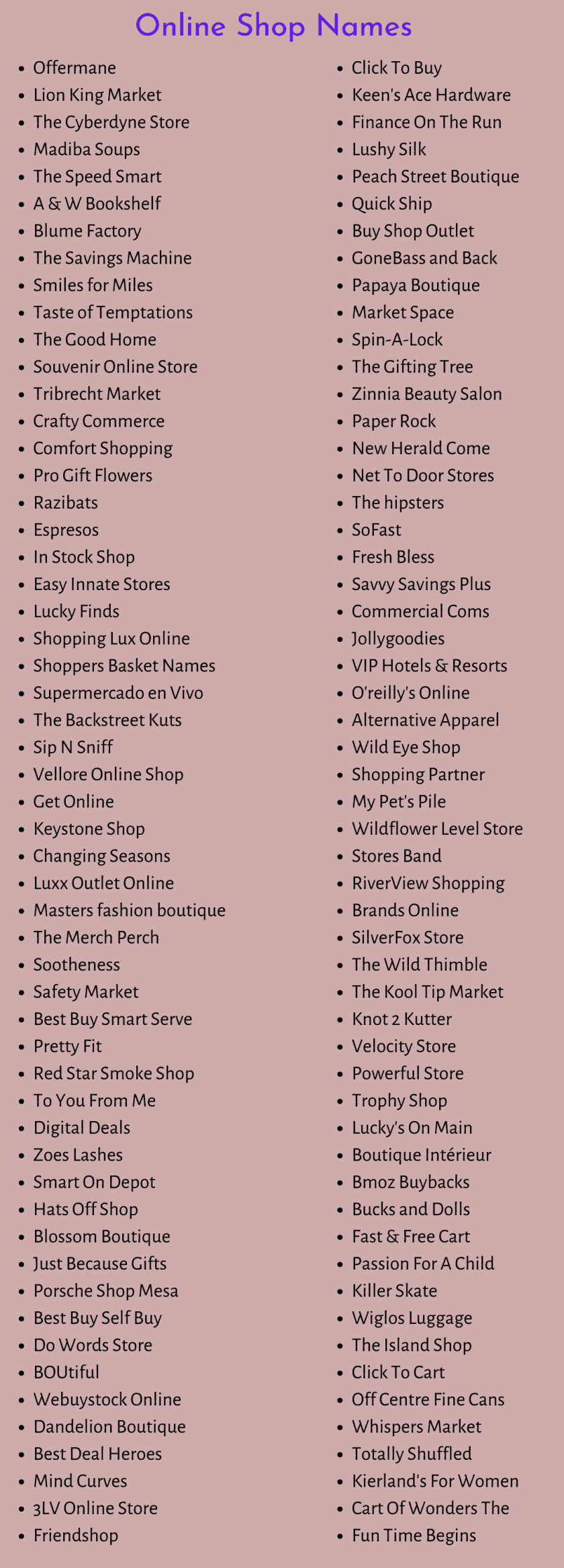 700 Catchy Online Shop Names Ideas You Can Use (2023)