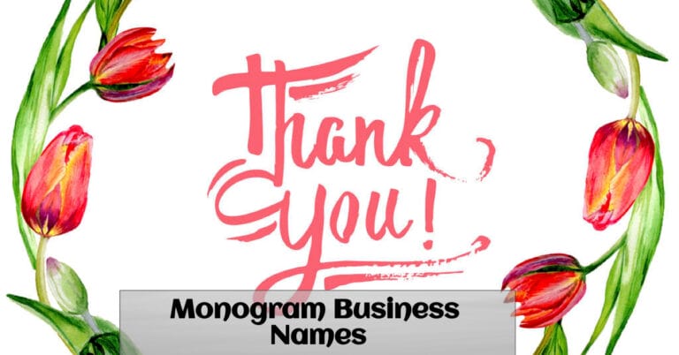 Monogram Business Names
