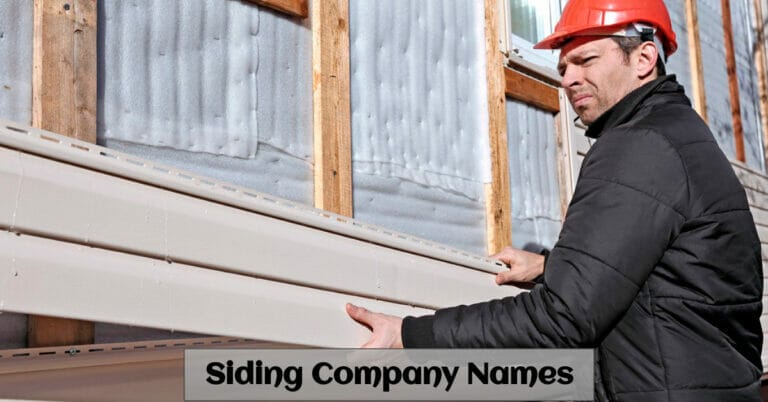 Siding Company Names