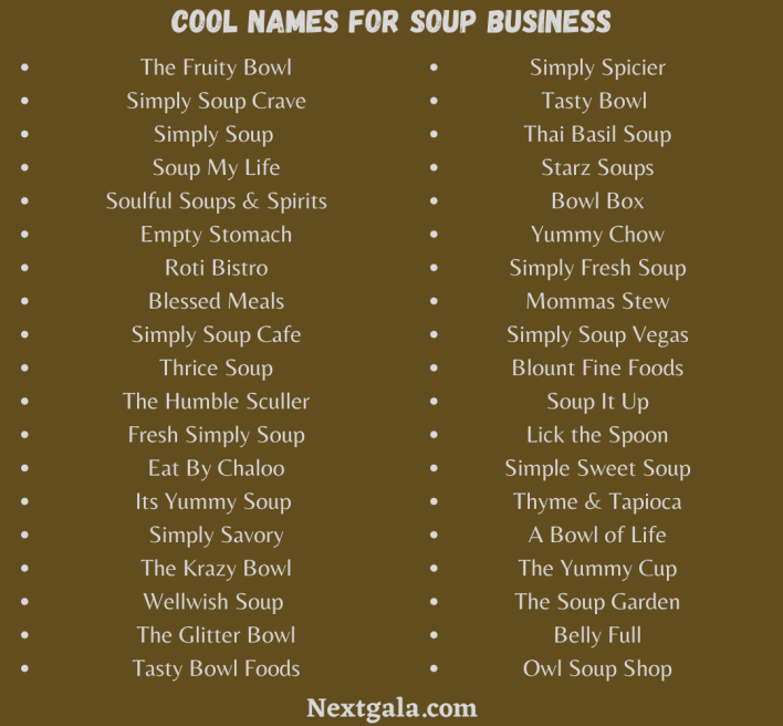 Cool Names for Soup Business (1)
