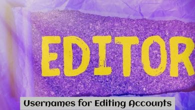 Usernames for Editing Accounts