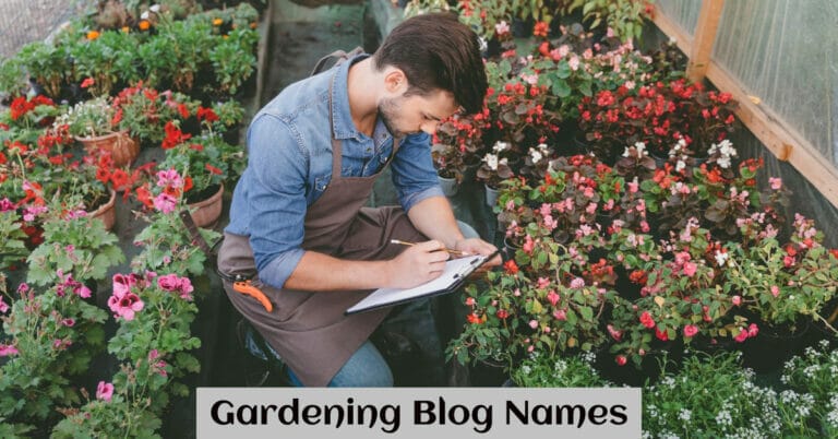 Gardening Blog Names