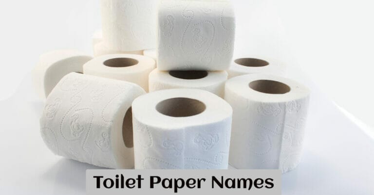 Toilet Paper Names