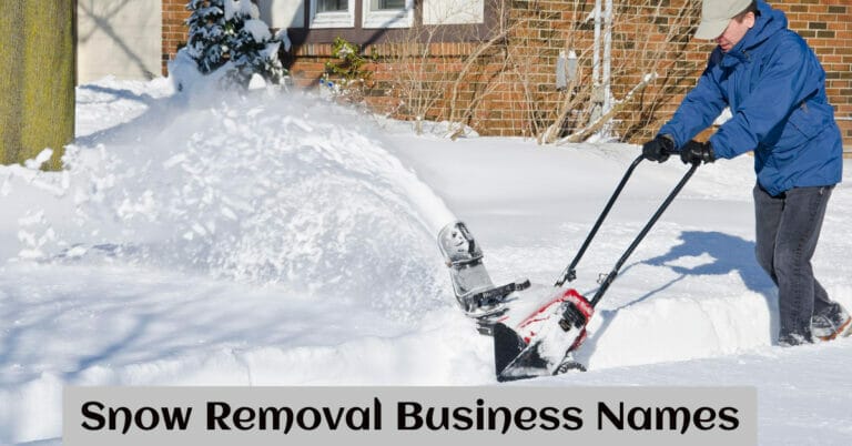 Snow Removal Business Names