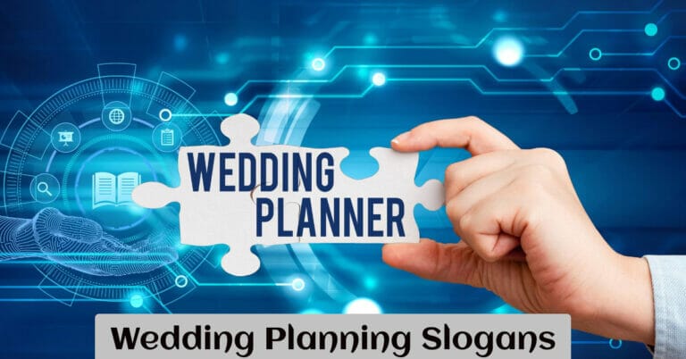 Wedding Planning Slogans