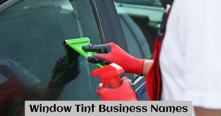 Window Tint Business Names