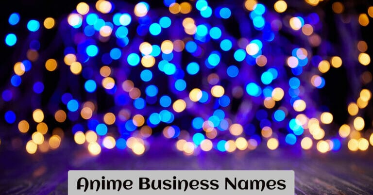 Anime Business Names