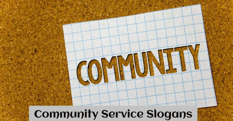 Community Service Slogans
