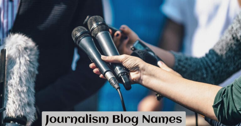 Journalism Blog Names