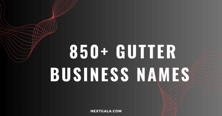 Gutter Business Names