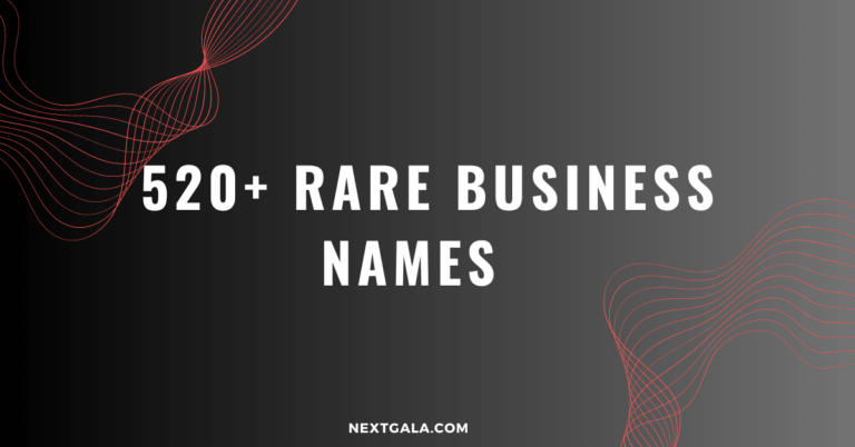 Rare Business Names