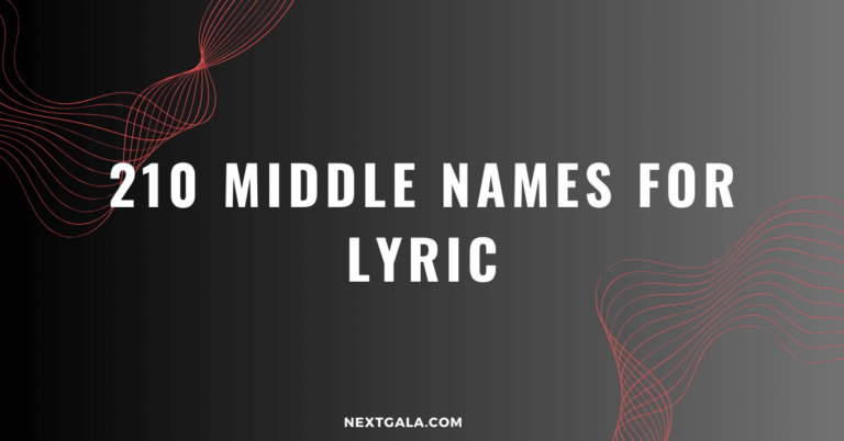 Middle Names For Lyric