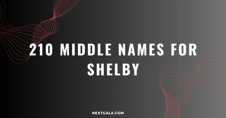 Middle Names For Shelby