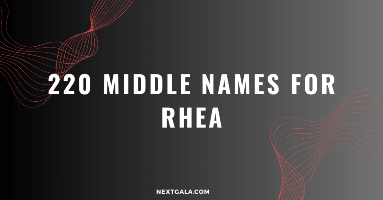 Middle Names For Rhea