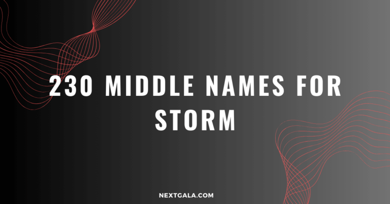 Middle Names For Storm