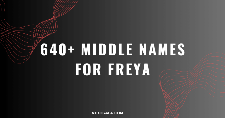 Middle Names for Freya