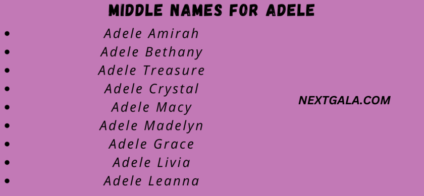 Middle Names for Adele