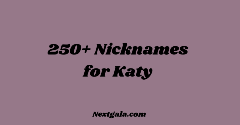 Nicknames for Katy