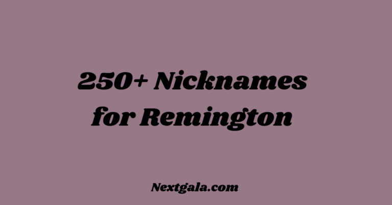 Nicknames for Remington