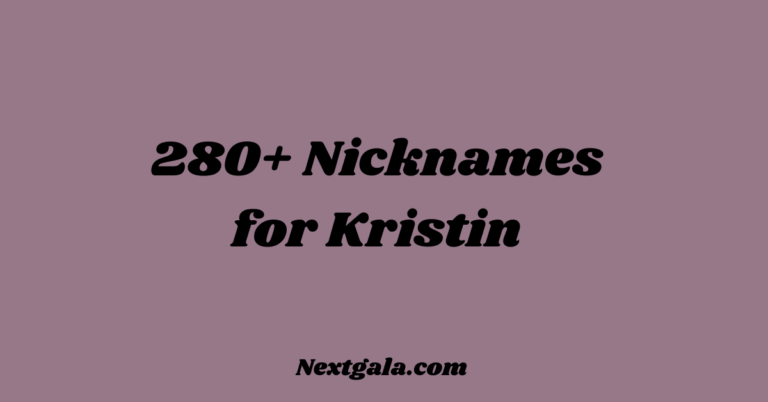 Nicknames for Kristin