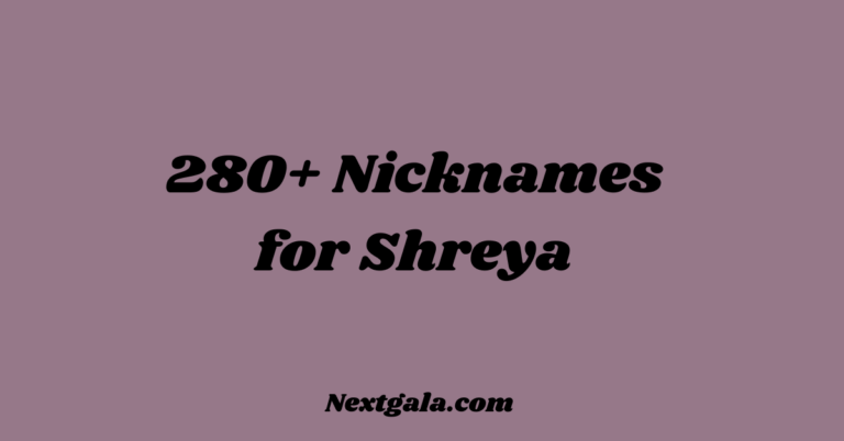 Nicknames for Shreya