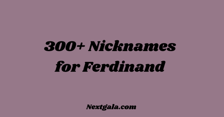 Nicknames for Ferdinand