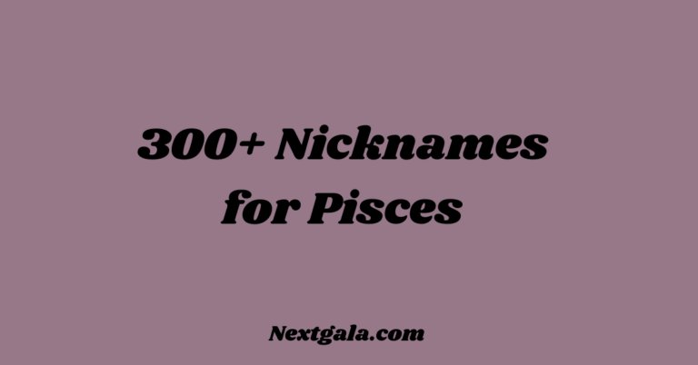 Nicknames for Pisces (1)