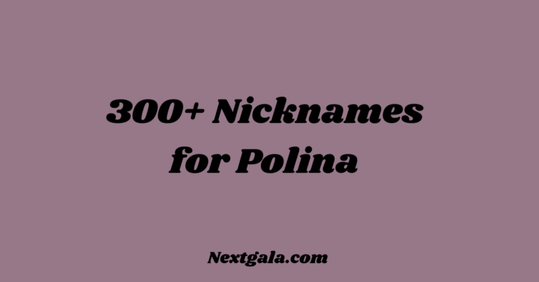 Nicknames for Polina