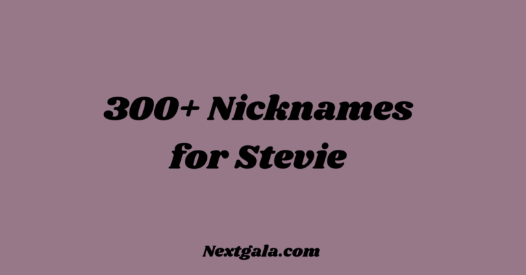 Nicknames for Stevie