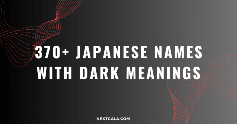 Japanese Names with Dark Meanings