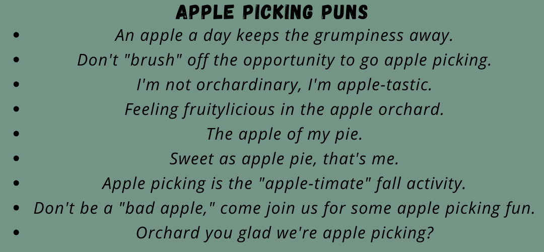 Apple Picking Puns