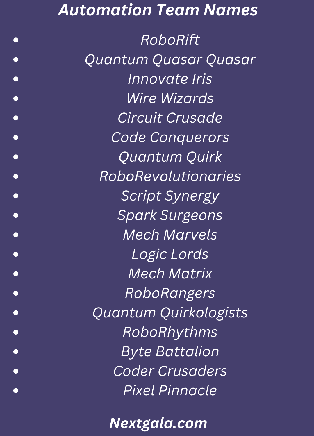 Automation Team Names (1)