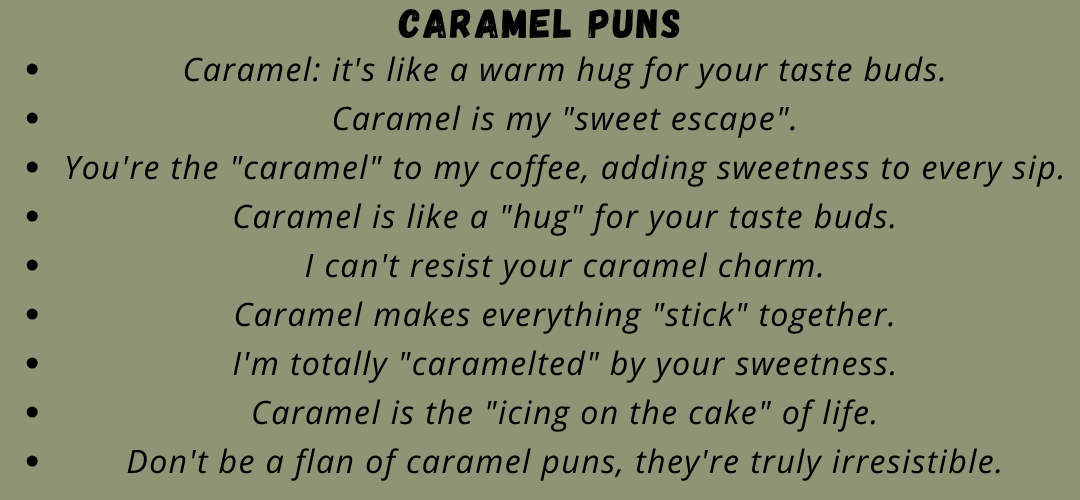 Caramel Puns