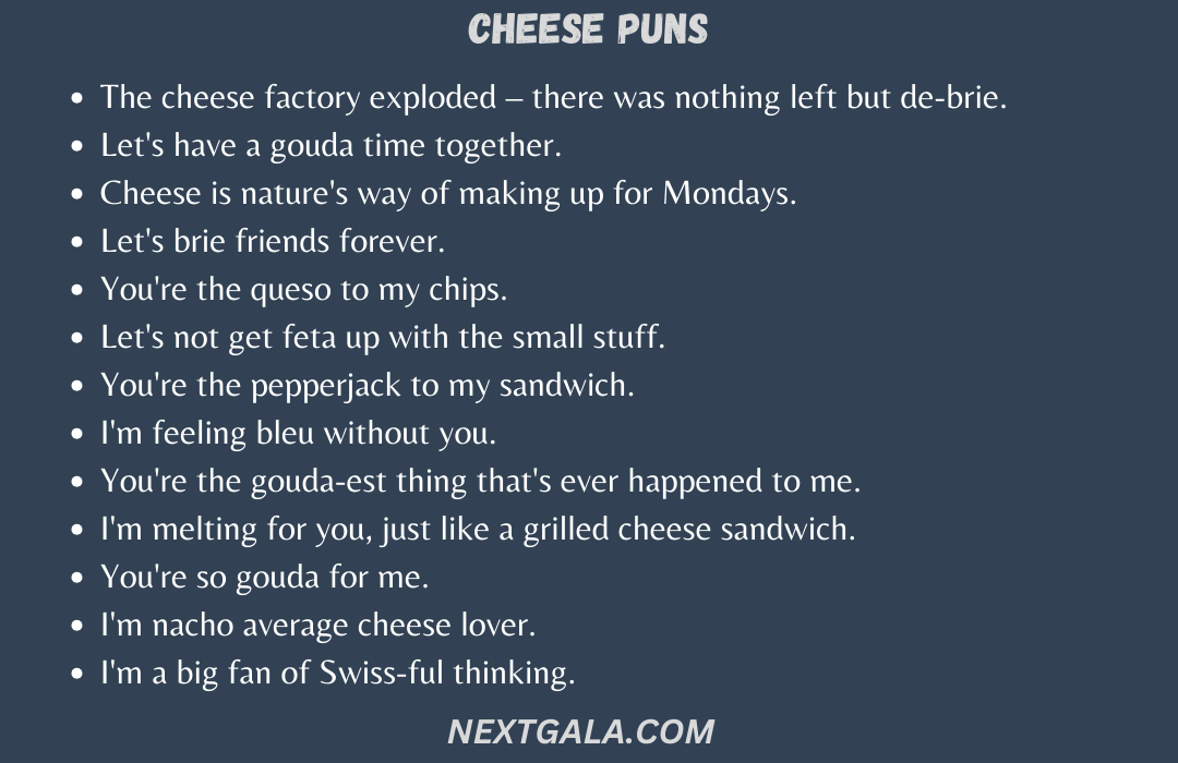 Cheese Puns