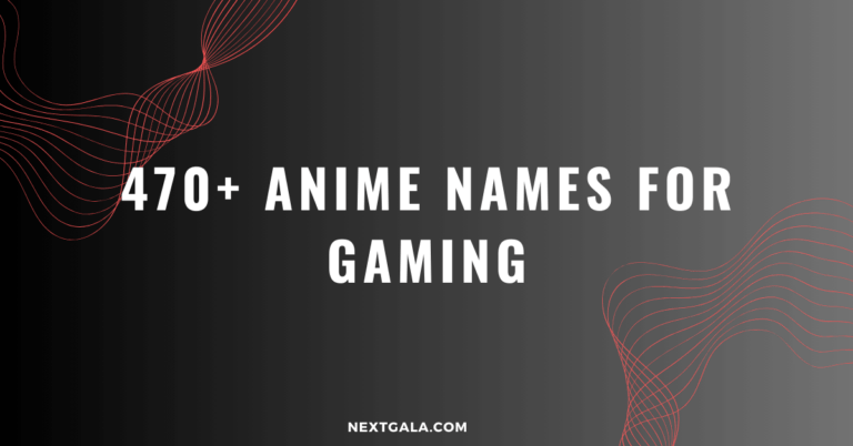 Anime Names For Gaming
