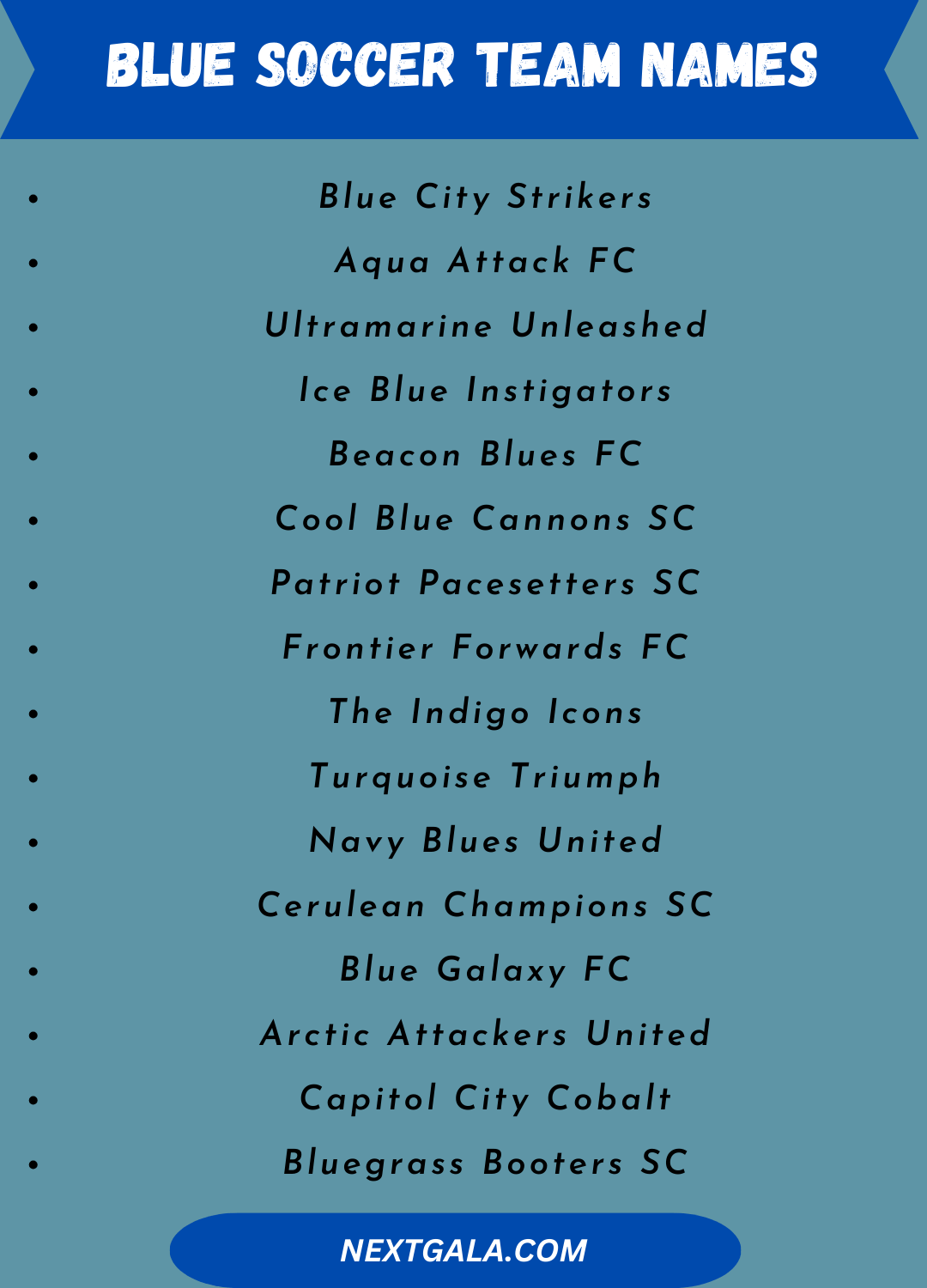 Blue Soccer Team Names