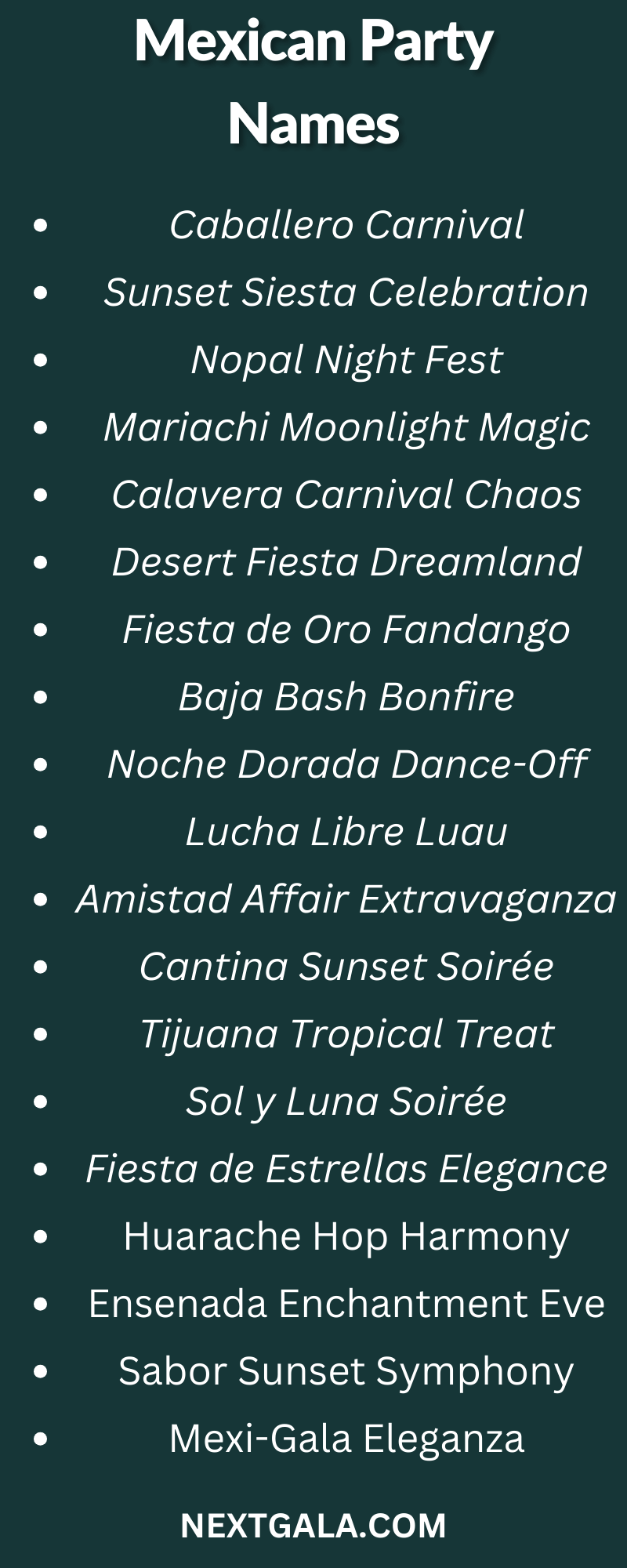 Mexican Party Names