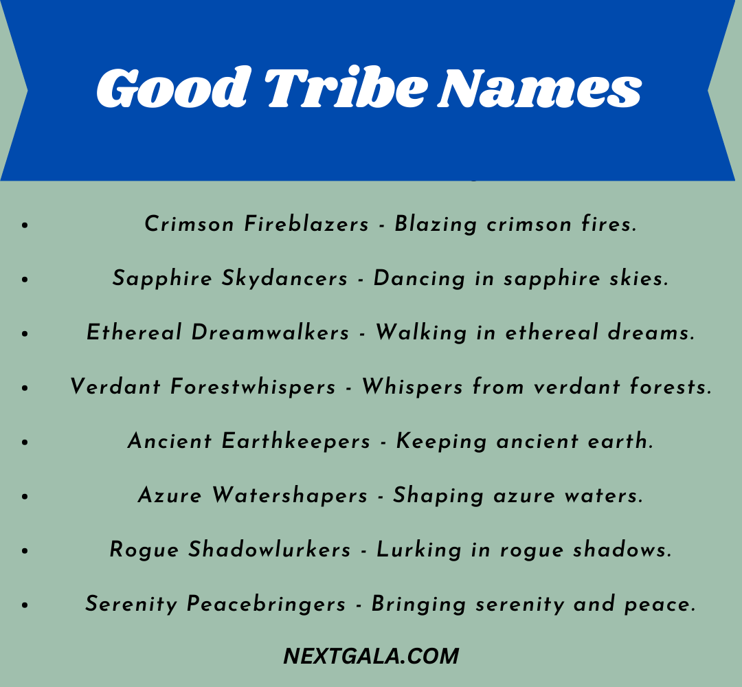 Tribe Names