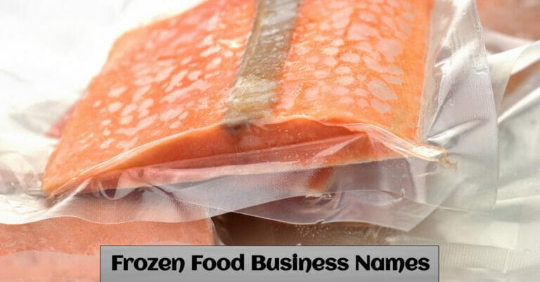 Frozen Food Business Names