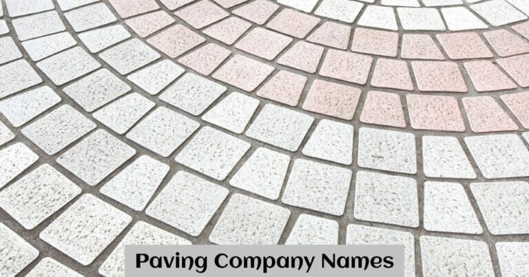 Paving Company Names