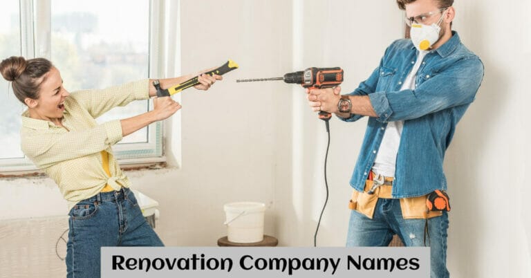 Renovation Company Names