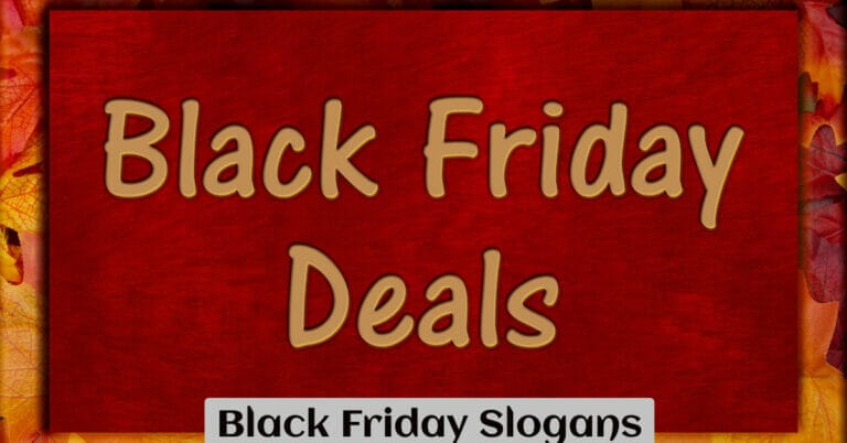 Black Friday Slogans