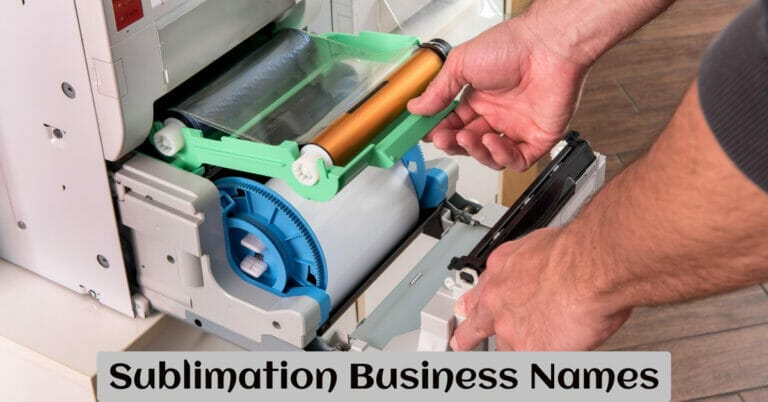 Sublimation Business Names