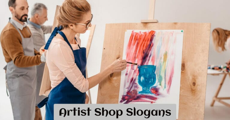 Artist Shop Slogans