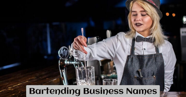 Bartending Business Names