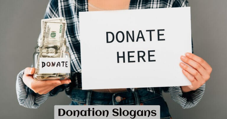 Donation Slogans