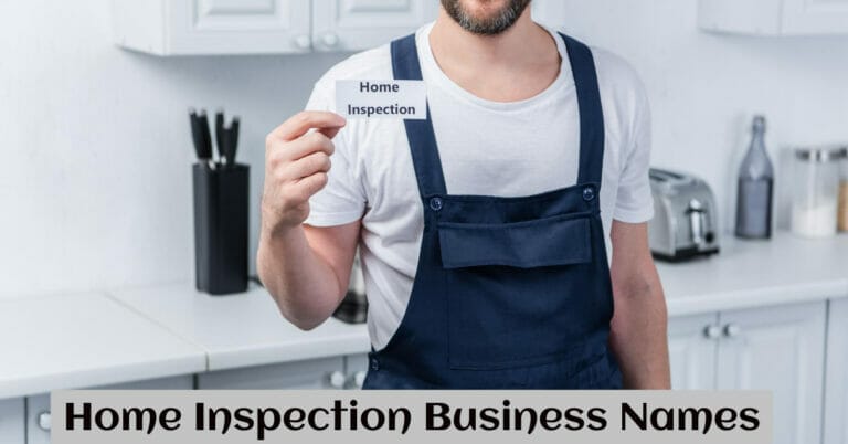 Home Inspection Business Names